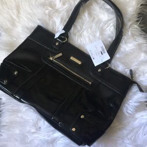 Black shoulder bag Anne Klein